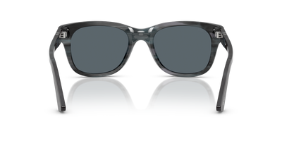 Persol PO3372S con Montatura Striato Grigio e Lenti Blu - Immagine 5