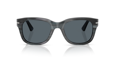 Persol PO3372S con Montatura Striato Grigio e Lenti Blu - Immagine 2
