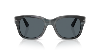Persol PO3372S con Montatura Striato Grigio e Lenti Blu - Immagine 2