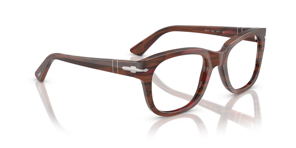 Persol PO3372V con Montatura Bordeaux a righe - Immagine 3