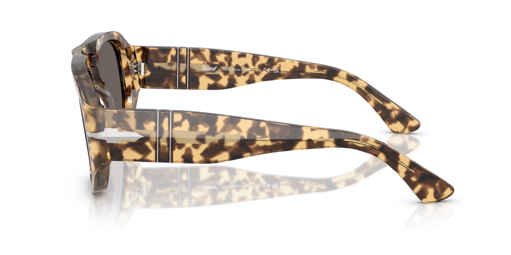 Persol PO3373S - Vincent with Brown/Beige Tortoise Frame and Grey Lenses - Image 4