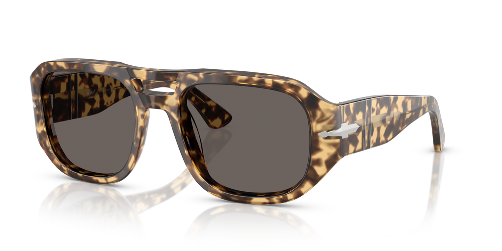 Persol PO3373S - Vincent with Brown/Beige Tortoise Frame and Grey Lenses - Image 1