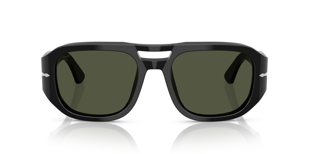 Persol PO3373S - Vincent with Black Frame and Green Lenses - Image 2