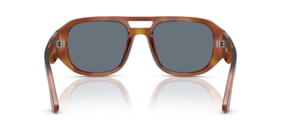 Persol PO3373S - Vincent avec Monture Terre de Sienne et Verres Bleu - Image 5