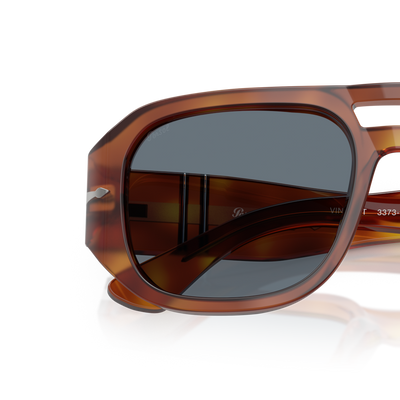 Persol PO3373S - Vincent with Terra Di Siena Frame and Blue Lenses – Variant Image