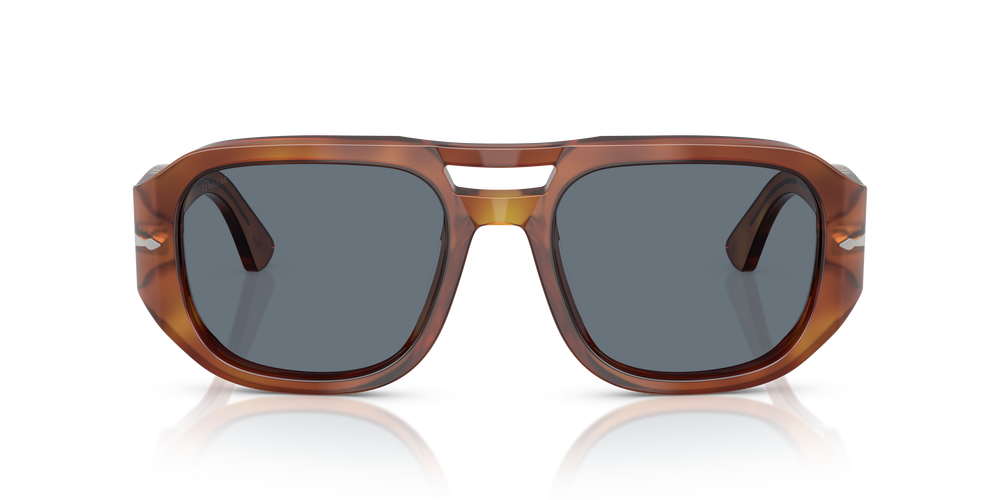 Persol PO3373S - Vincent with Terra Di Siena Frame and Blue Lenses