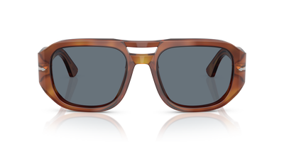 Persol PO3373S - Vincent avec Monture Terre de Sienne et Verres Bleu - Image 2