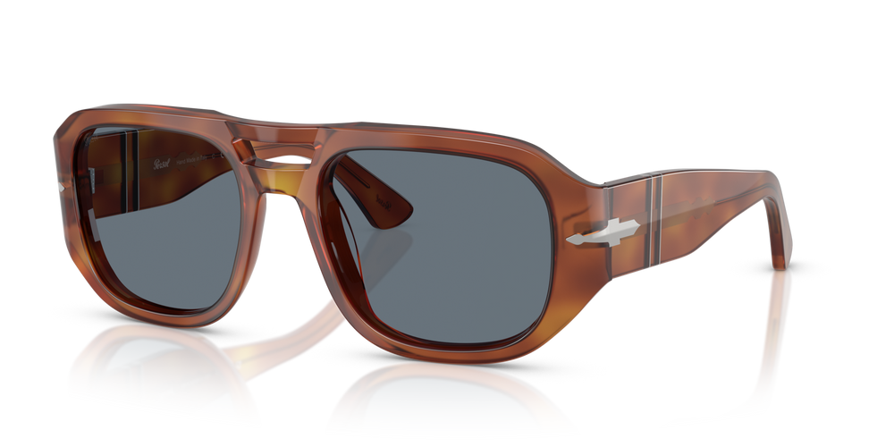 Persol PO3373S - Vincent with Terra Di Siena Frame and Blue Lenses - Image 1