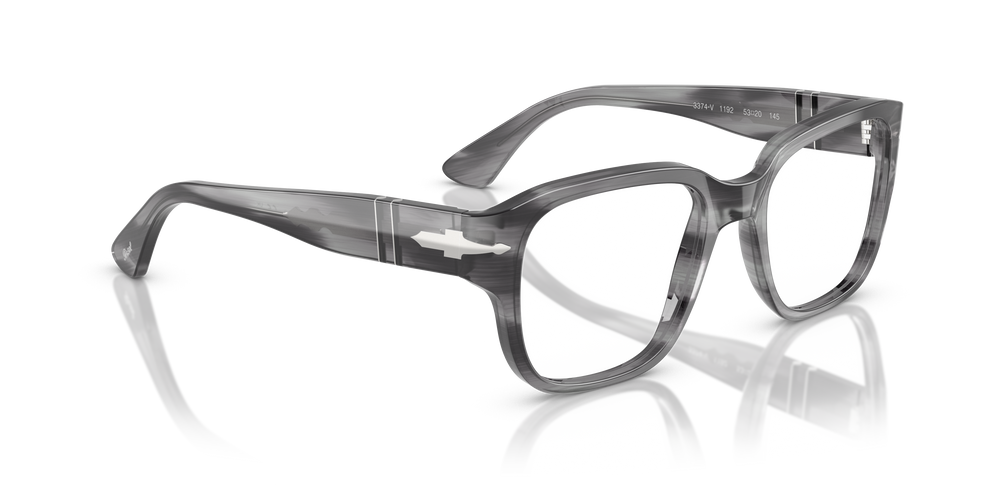 Persol PO3374V con Montatura Striato Grigio - Immagine 3