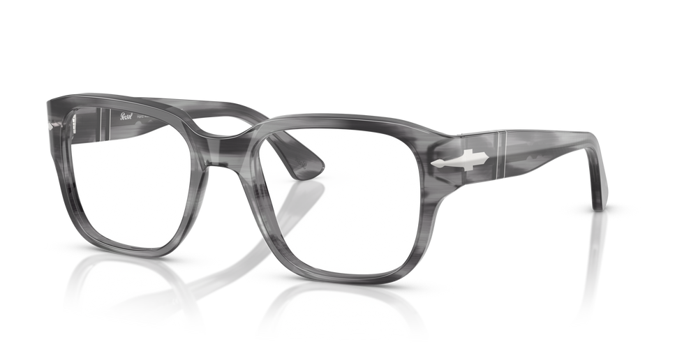 Persol PO3374V with Striped Grey Frame - Image 1