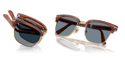 Persol PO3375S con Montatura Terra di Siena e Lenti Blu - Immagine 7