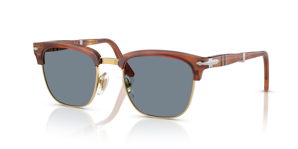 Persol PO3375S with Terra Di Siena Frame and Blue Lenses | Persol® US