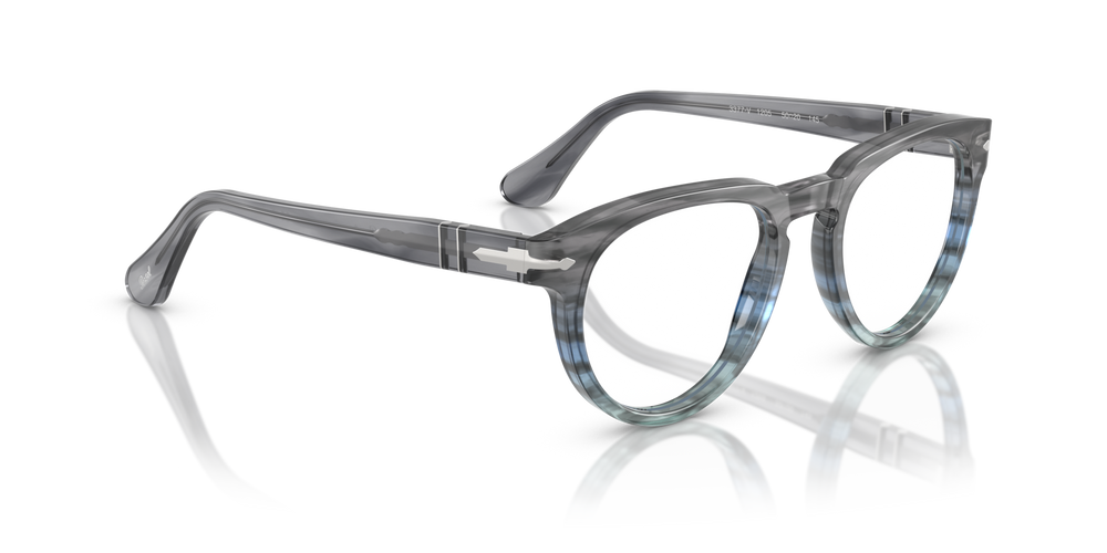 Persol PO3377V with Striped Grey Frame - Image 3