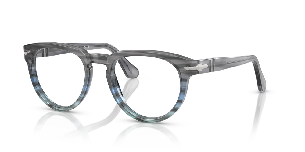 Persol PO3377V with Striped Grey Frame - Image 1