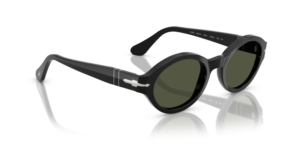 Persol PO3378S - Loris with Black Frame and Green Lenses - Image 3