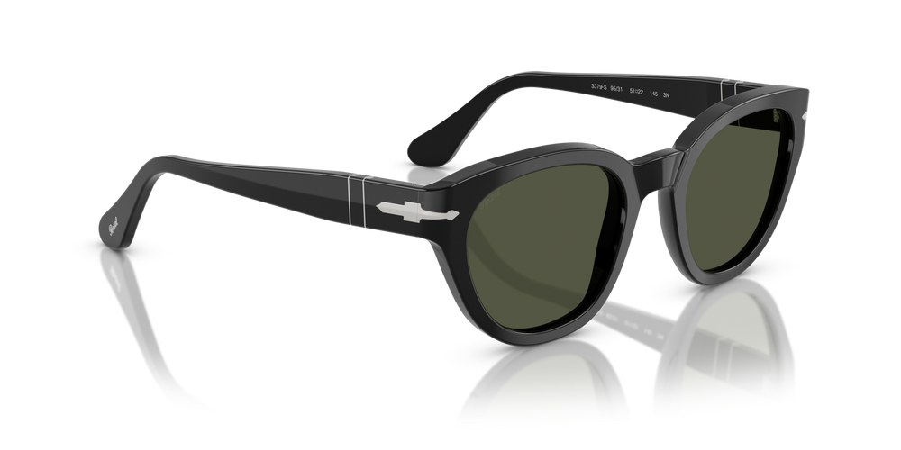 Persol PO3379S with Black Frame and Green Lenses - Image 3