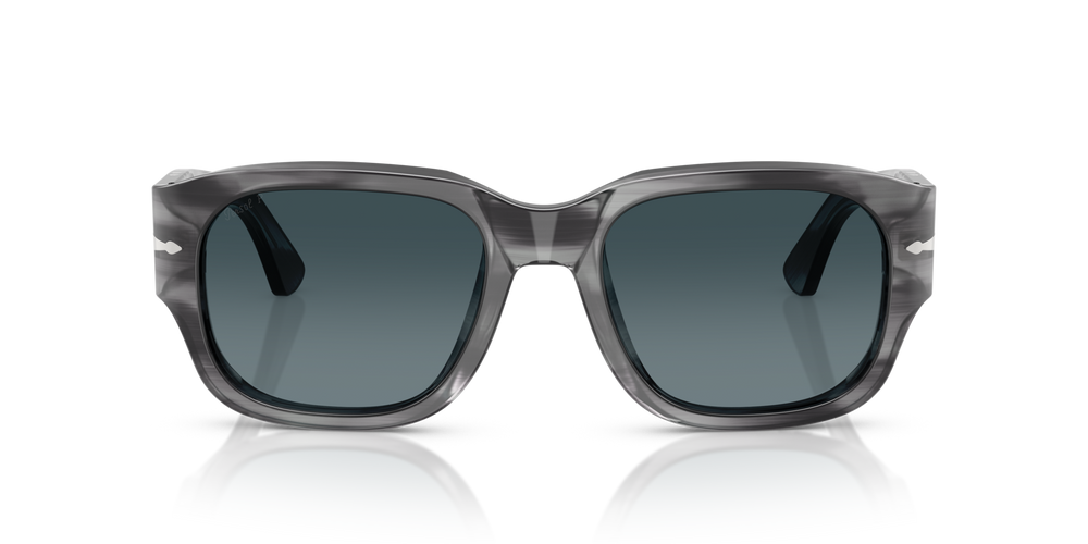 Persol PO3380S con Montatura Striato Grigio e Lenti Blu - Immagine 2