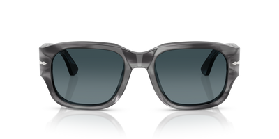 Persol PO3380S con Montatura Striato Grigio e Lenti Blu - Immagine 2