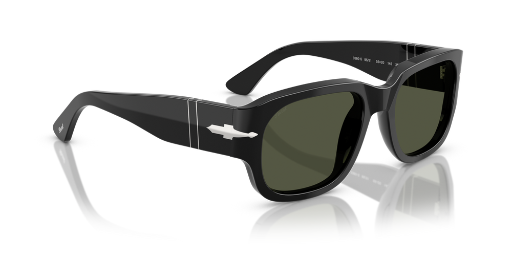 Persol PO3380S with Black Frame and Green Lenses - Image 3