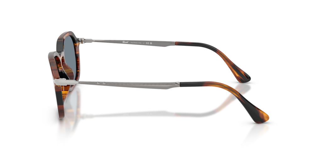 Persol PO3381S mit Striped Black &amp; Brown Gestell und Blau Gläsern - Bild 4