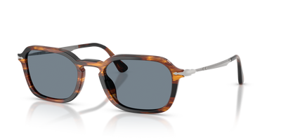 Persol PO3381S mit Striped Black &amp; Brown Gestell und Blau Gläsern - Bild 1