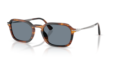Persol PO3381S mit Striped Black &amp; Brown Gestell und Blau Gläsern - Bild 1