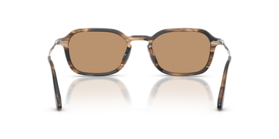Persol PO3381S avec Monture Striped Black &amp; Greish Brown et Verres Brun - Image 5