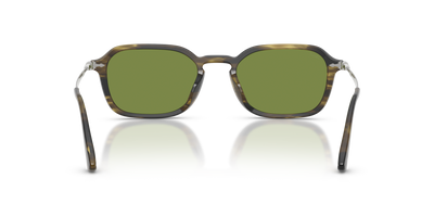Persol PO3381S avec Monture Striped Black &amp; Olive Green et Verres Vert - Image 5