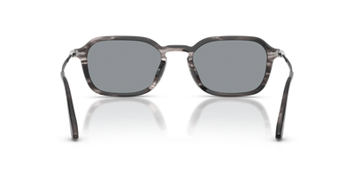 Persol PO3381S avec Monture Striped Black &amp; Grey et Verres Bleu - Image 5