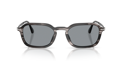 Persol PO3381S avec Monture Striped Black &amp; Grey et Verres Bleu - Image 2