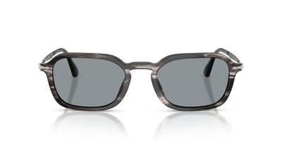Persol PO3381S avec Monture Striped Black &amp; Grey et Verres Bleu - Image 2