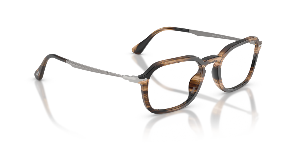 Persol PO3381V con Montatura Striped Black &amp; Greish Brown - Immagine 3