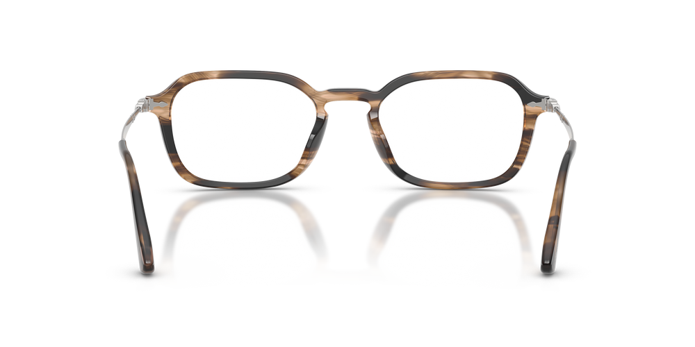Persol PO3381V con Montatura Striped Black &amp; Greish Brown - Immagine 5