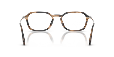Persol PO3381V con Montatura Striped Black &amp; Greish Brown - Immagine 5