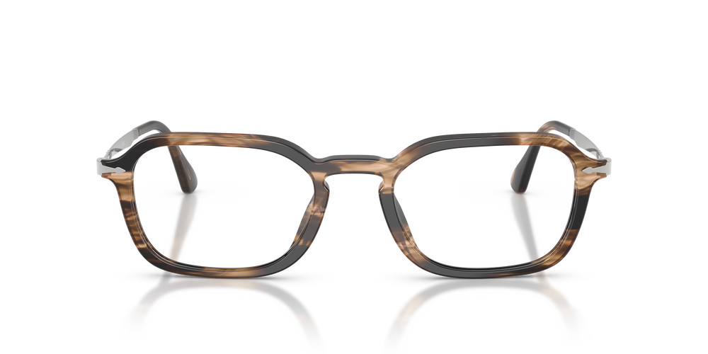 Persol PO3381V con Montatura Striped Black &amp; Greish Brown - Immagine 2