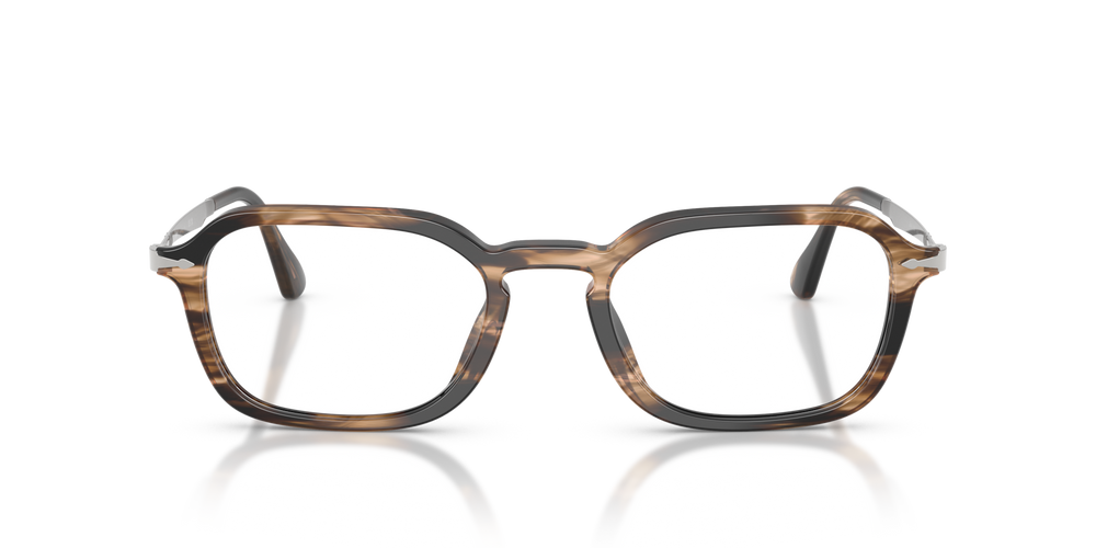 Persol PO3381V with Striped Black &amp; Greish Brown Frame - Image 2