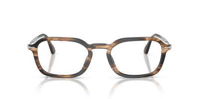 Persol PO3381V with Striped Black &amp; Greish Brown Frame - Image 2