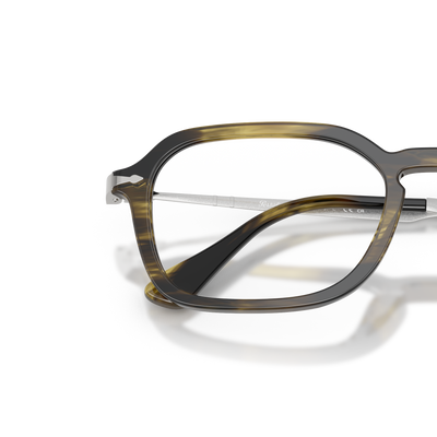 Persol PO3381V mit Gestell Striped Black &amp; Olive Green – Variantenbild