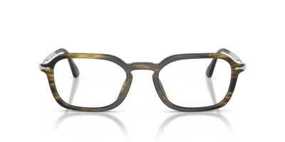 Persol PO3381V with Striped Black &amp; Olive Green Frame - Image 2
