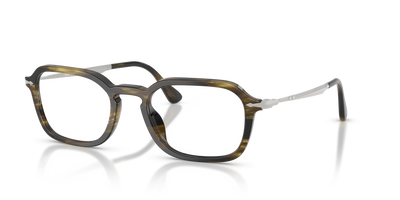 Persol PO3381V with Striped Black &amp; Olive Green Frame - Image 1