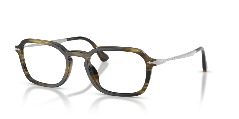 Persol PO3381V mit Gestell Striped Black &amp; Olive Green - Bild 1