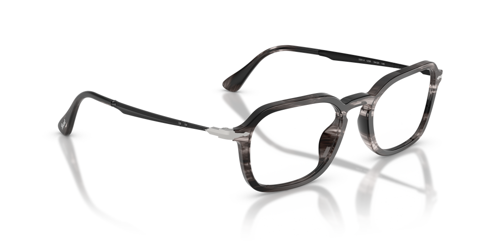 Persol PO3381V con Montatura Striped Black &amp; Grey - Immagine 3