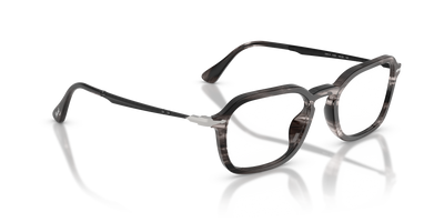 Persol PO3381V con Montatura Striped Black &amp; Grey - Immagine 3