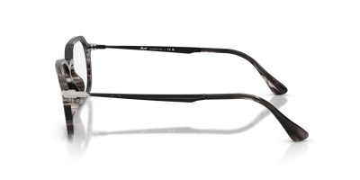 Persol PO3381V with Striped Black &amp; Grey Frame - Image 4