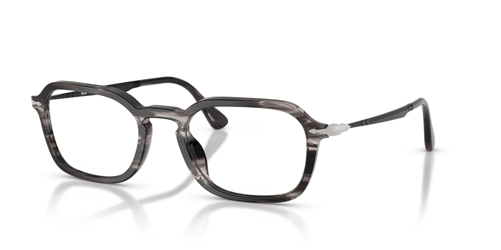Persol PO3381V con Montatura Striped Black &amp; Grey - Immagine 1