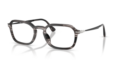 Persol PO3381V with Striped Black &amp; Grey Frame - Image 1