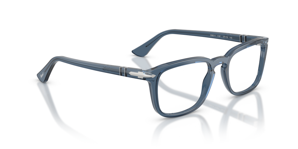 Persol PO3382V with Transparent Denim Blue Frame - Image 3