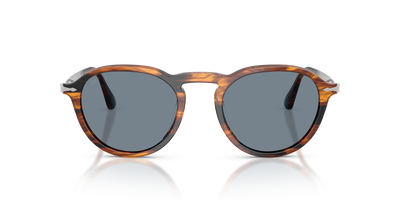 Persol PO3383S avec Monture Striped Black &amp; Brown et Verres Bleu - Image 2