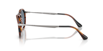 Persol PO3383S avec Monture Striped Black &amp; Brown et Verres Bleu - Image 4