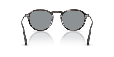 Persol PO3383S con Montatura Striped Black &amp; Grey e Lenti Blu - Immagine 5